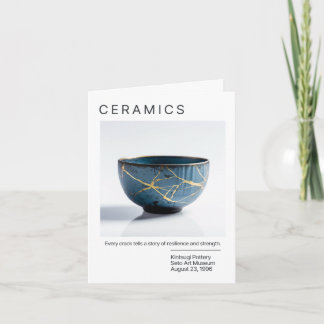 Cartão de Potência Kintsugi Japonês