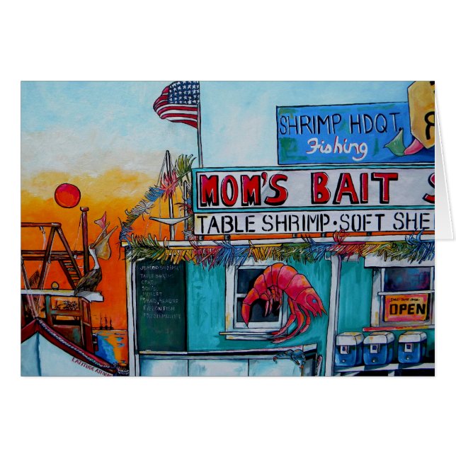 Cartão de praia Compre de isco (Frente Horizontal)