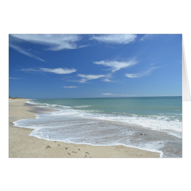 Cartão de praia Madaket (Frente Horizontal)