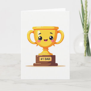 Cartão de Premiação Troféu de Melhor Pai