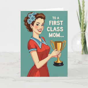 Cartão de Prêmio de Mãe de Primeira Classe