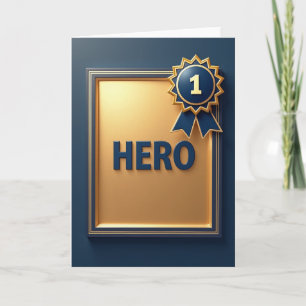 Cartão de Prêmio Herói Dourado da Marinha
