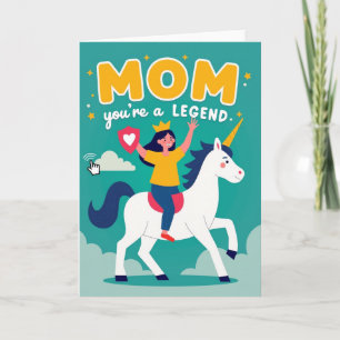 Cartão de Prêmio Super Mãe Heroína