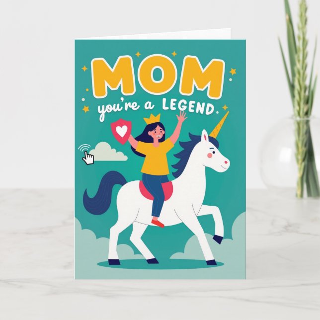 Cartão de Prêmio Super Mãe Heroína (Frente)