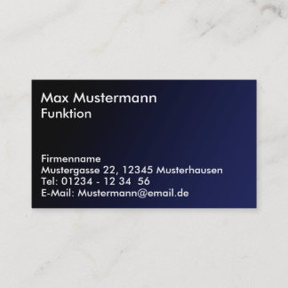 Cartão de presentação avançar às furtadelas