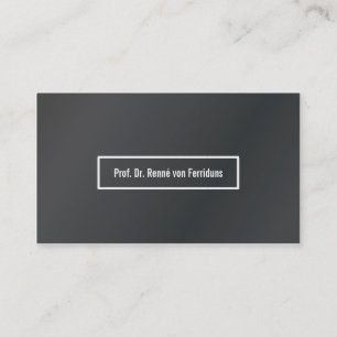 Cartão de presentação dezent alu