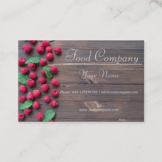 Cartão de presentação Lebensmittelbranche (Frente)