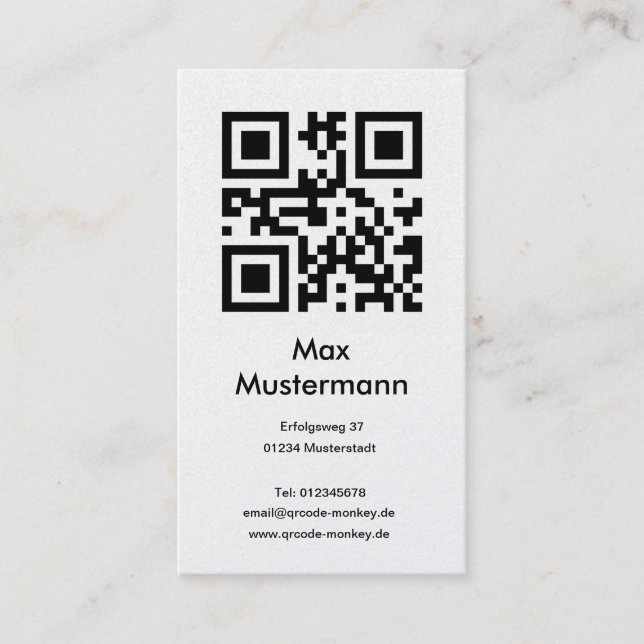 Cartão de presentação, platin (individualmente (Frente)