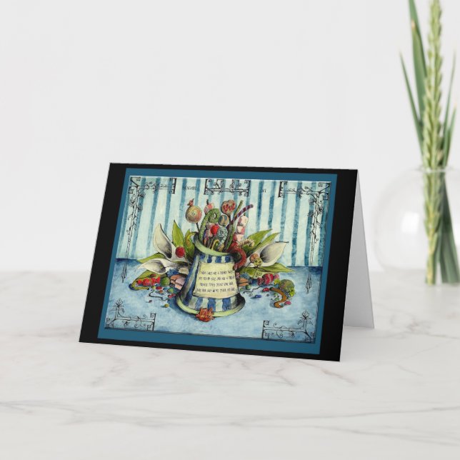 Cartão de presente de 6 de aniversário de casament (Frente)