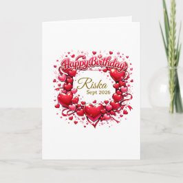 Cartão de Presente de Aniversário Personalizado –