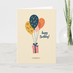 Cartão de Presente de Balão Caprichoso