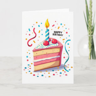 Cartão de Presente de Bolo de Celebração