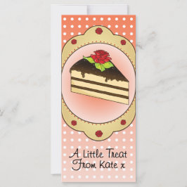 Cartão de Presente de Bolo Tea & Treats com Envelo