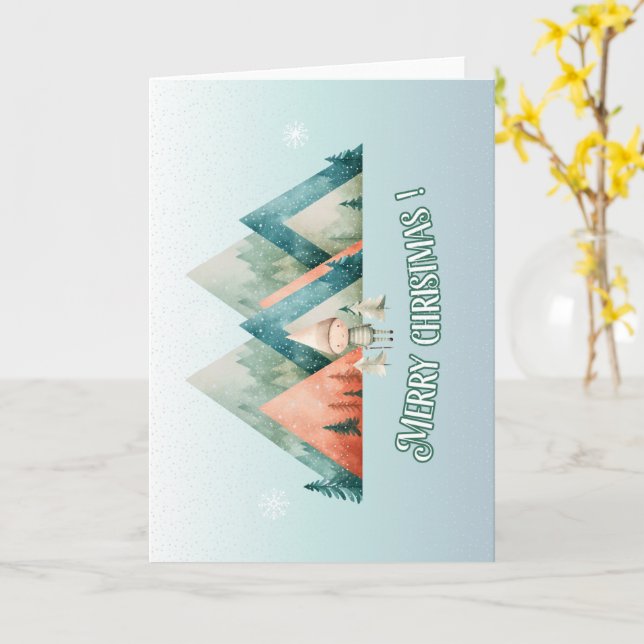 Cartão de presente de elfo de natal bonito (Flor Amarela)