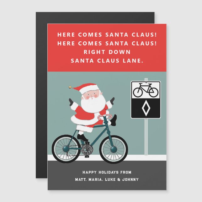 Cartão de Presente de Natal Divertido (Frente/Verso)