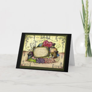 Cartão de presente de segundo de algodão