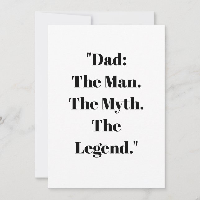 Cartão de Presente do Dia dos Pais (Frente)