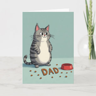 Cartão de Presente do Papai Gato Caprichoso