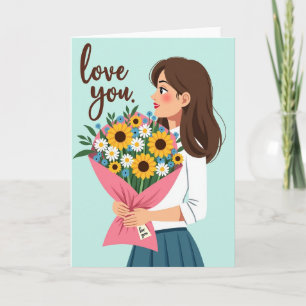 Cartão de Presente Flores de Amor