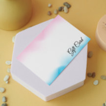 Cartão de Presente Holográfico Rosa Iridescente