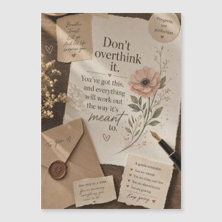 Cartão de Presente Inspirador Floral Vintage | Est