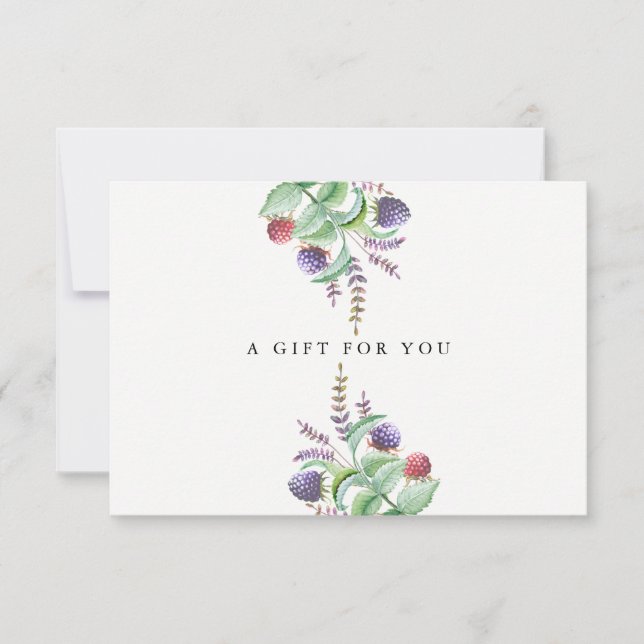 Cartão de Presente Orgânico Holístico Aromaterapeu (Frente)