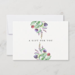 Cartão de Presente Orgânico Holístico Aromaterapeu