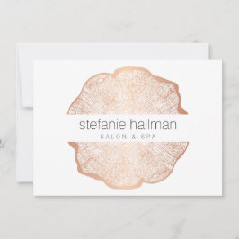 Cartão de Presente para Anéis de Árvore Dourados d