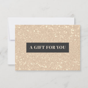 Cartão de Presente para Certificado de Luxo Glitte