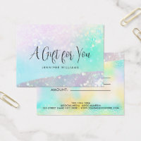 Cartão de Presente para Certificado Moderno Holo G