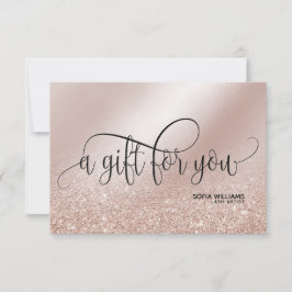 Cartão de presente para certificado ouro de Rosa s