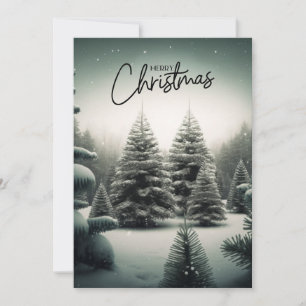 Cartão de Presente Personalizado de Natal Floresta