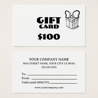 Cartão de Presente Personalizado para Empresas