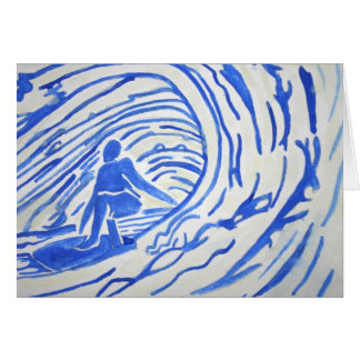 cartão de presente simples do surf