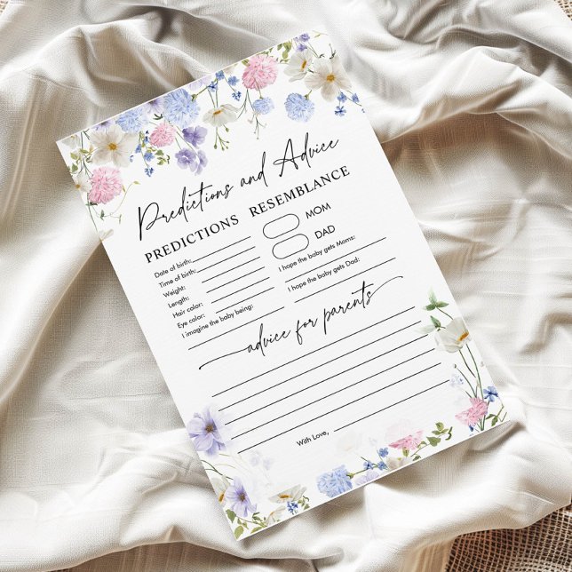 Cartão de previsão e de conselho | jogo de chá de  (Criador carregado)