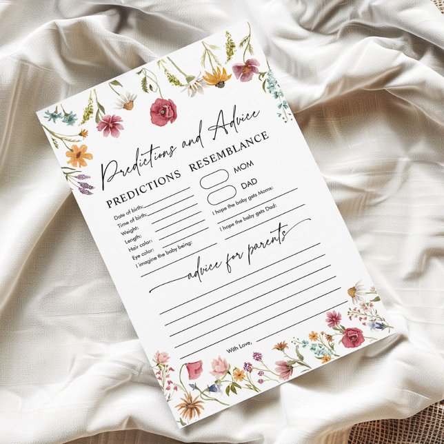 Cartão de previsão e de conselho | jogo de chá de  (Criador carregado)