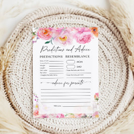 Cartão de previsão e de conselho | jogo de chá de