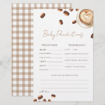 Cartão de previsões Baby is Brewing Coffee Bean Ba