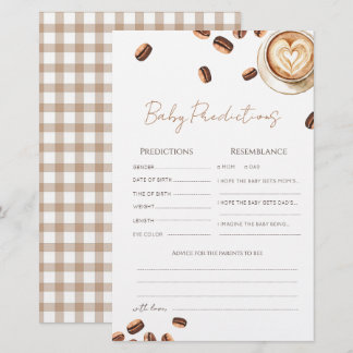 Cartão de previsões Baby is Brewing Coffee Bean Ba