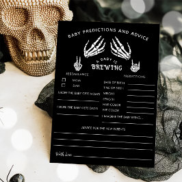 Cartão de Previsões e Conselhos de Bebê de Hallowe
