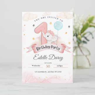 Cartão de primeiro aniversario - cartão de anivers