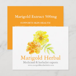 cartão de produto medicinal de herbalistas de calê