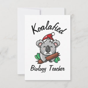 Cartão de Professor de Biologia Koalafied