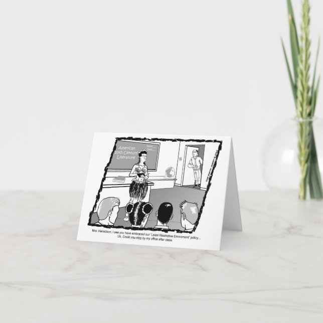 Cartão de professor engraçado (Frente)