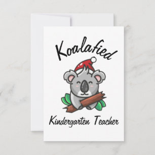 Cartão de Professora de Jardim de Infância Koalafi