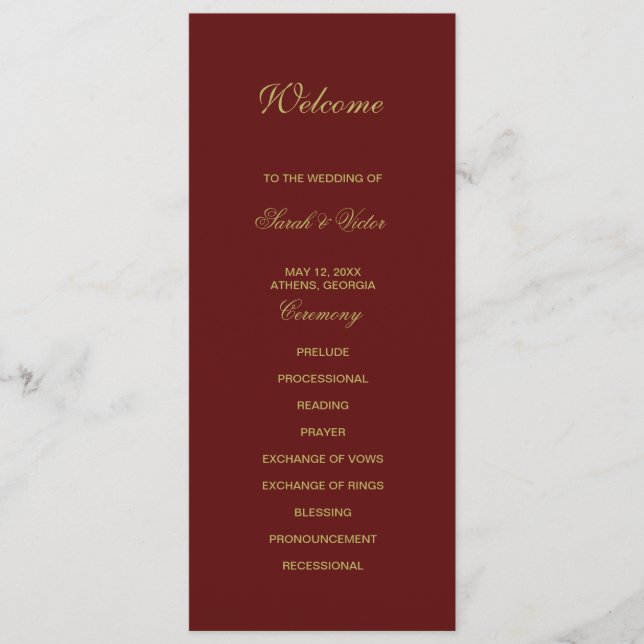 Cartão de programa do lado duplo de Natal (Frente)