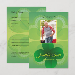 Cartão de programa memorável