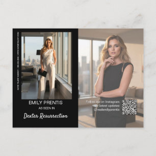 Cartão de Promoção de Ator   Cartão Postal Compost