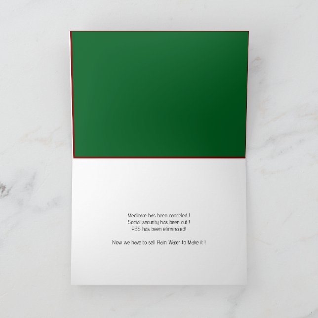 Cartão de Promoção de Chuva (Interior)