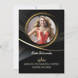 Cartão de Promoção de Concurso Premium Gold Dust